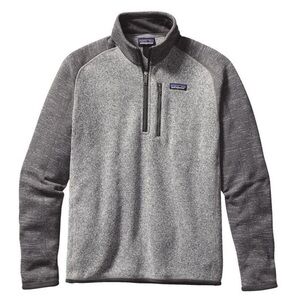 PATAGONIA MEN'S/UNISEX BETTER SWEATER 1/4 ZIP heather black/grey size s